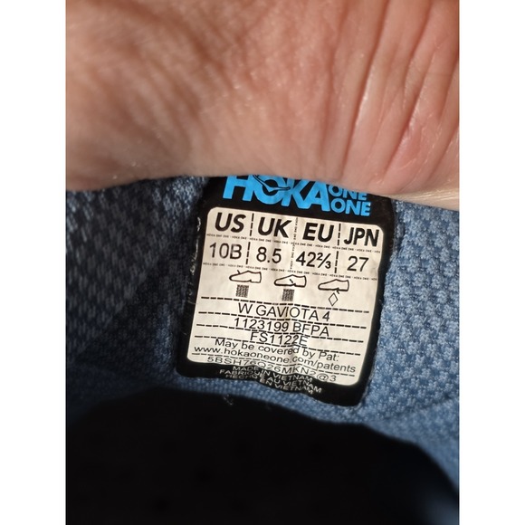 Hoka One One Gaviota 4 Women's Size 10 B (Medium) Running Shoes Blue - Picture 10 of 10